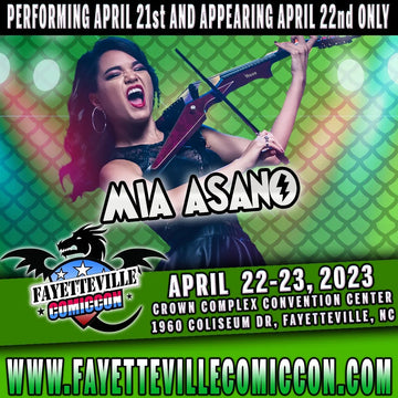 Mia Asano performing at Fayetteville Comic Con this April!