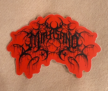 RED METAL LOGO Sticker