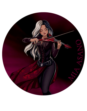 Superhero Mia Sticker